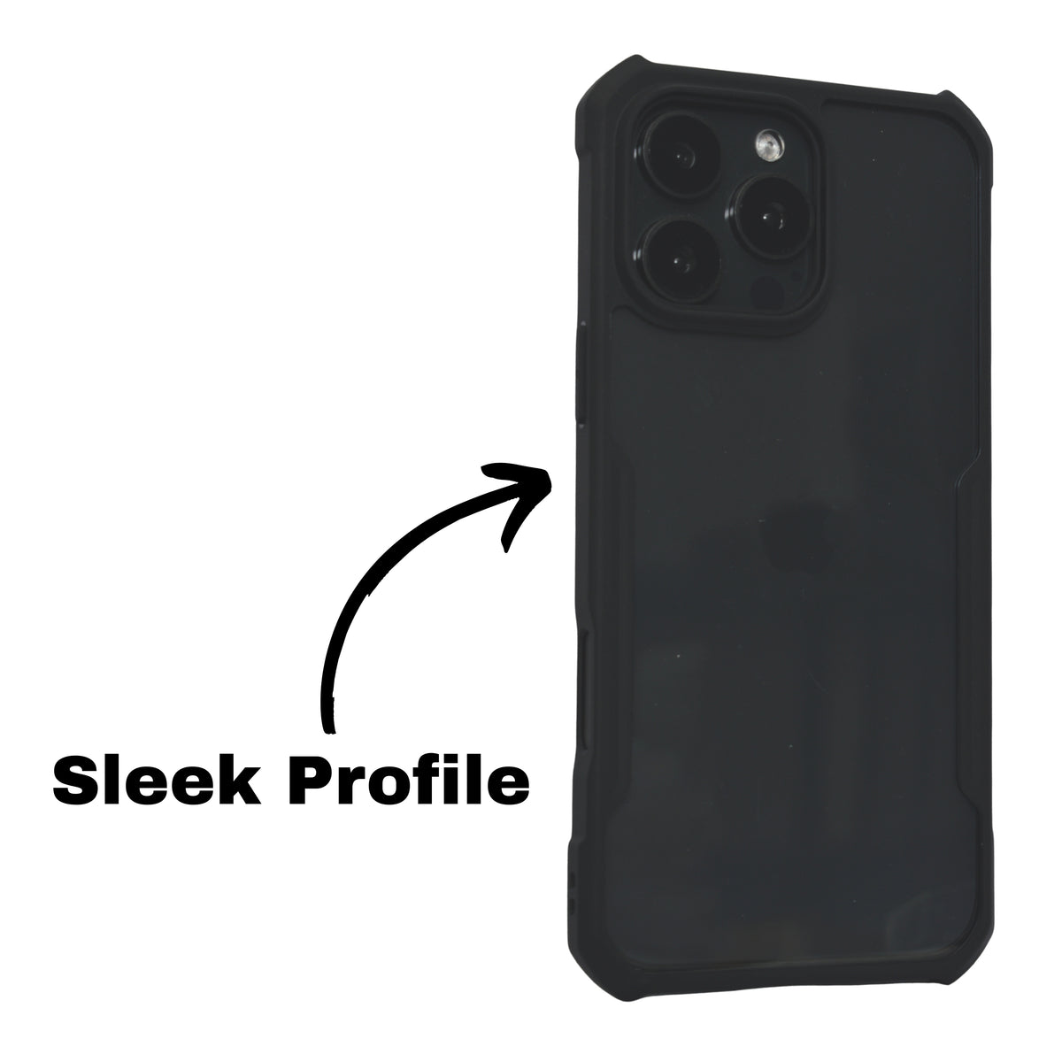 Transparent Rugged Edge Phone Case for iPhone 16 Pro Max