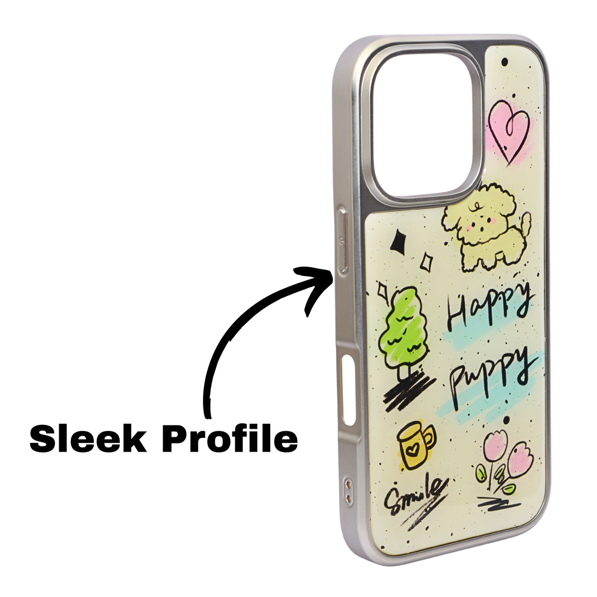 Trendy Printed Designer Protective Phone Case for iPhone 16 Pro