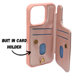 3D Flower Wallet Flip with Card Holder & Detachable Sling Phone Case for iPhone 16 Pro