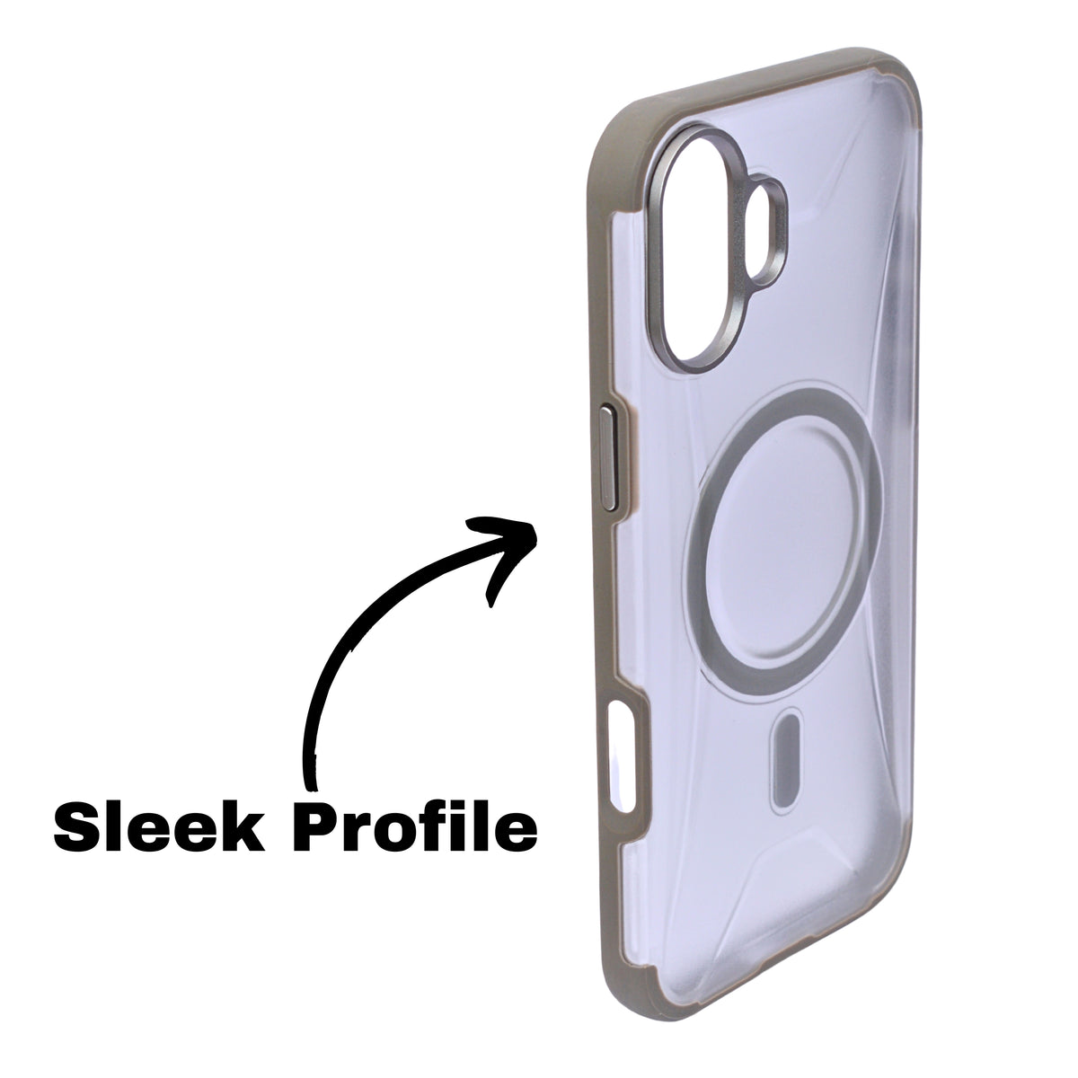 Transparent MagSafe Case with Shockproof Protection for iPhone 16 Plus