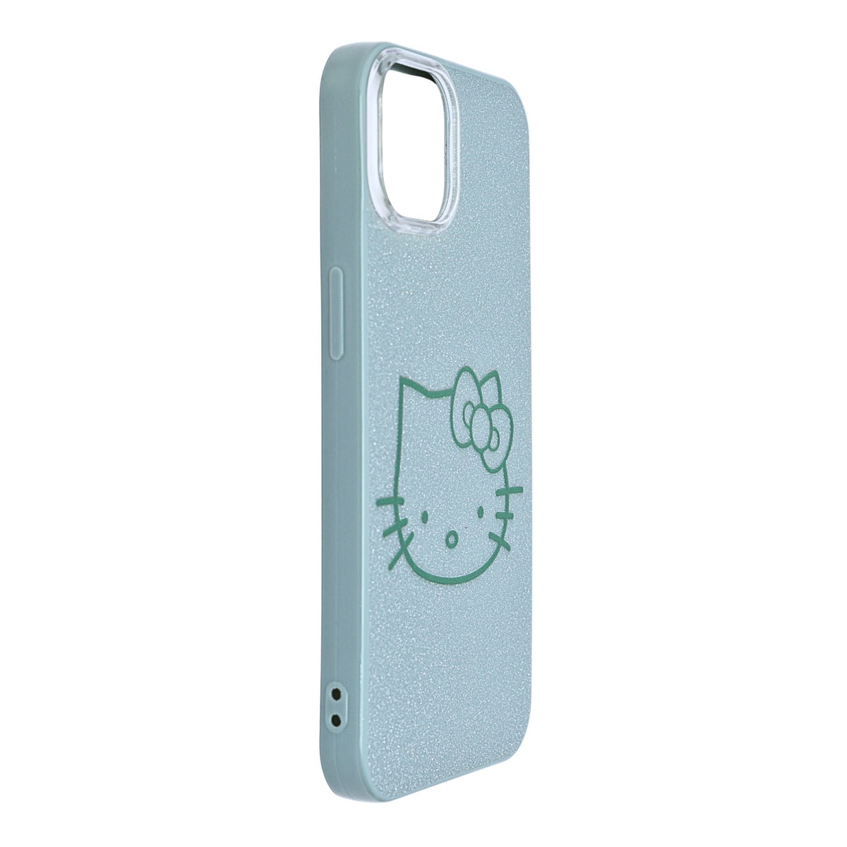 Glitter Sparkle Kitty Phone Case for iPhone 15