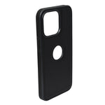 Premium Leather Texture with Logo Cutout Phone Case for iPhone 15 Pro Max