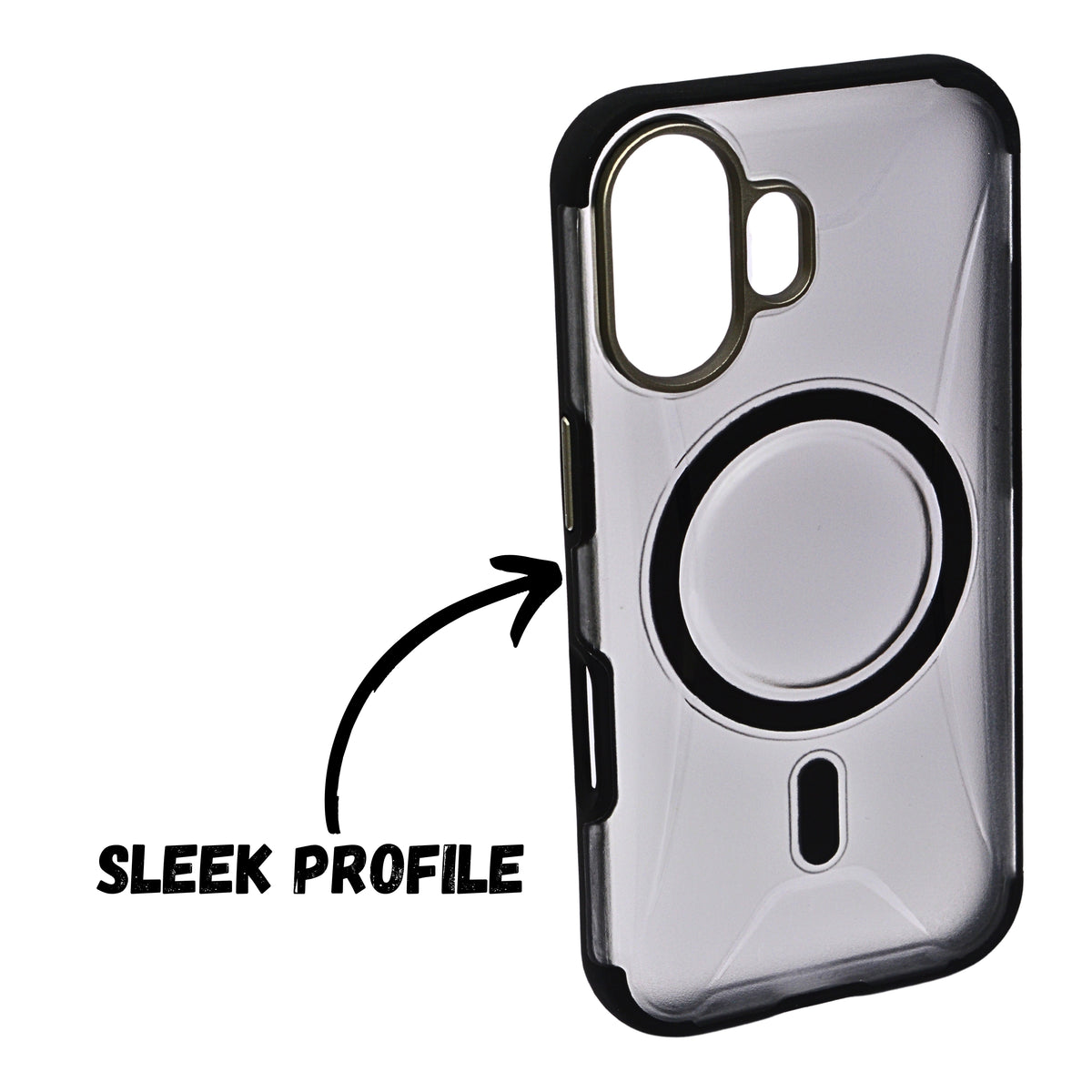 Transparent MagSafe Case with Shockproof Protection for iPhone 16 Plus