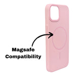 Matte Finish Hard Plastic MagSafe Compatible Phone Case for iPhone 15