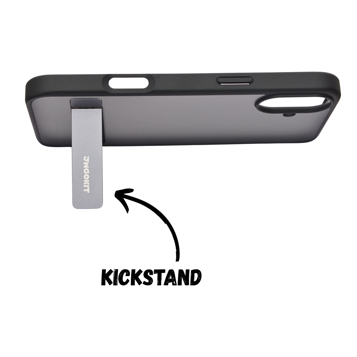 Frosted Matte Translucent with Kickstand Phone Case for iPhone 16 Plus