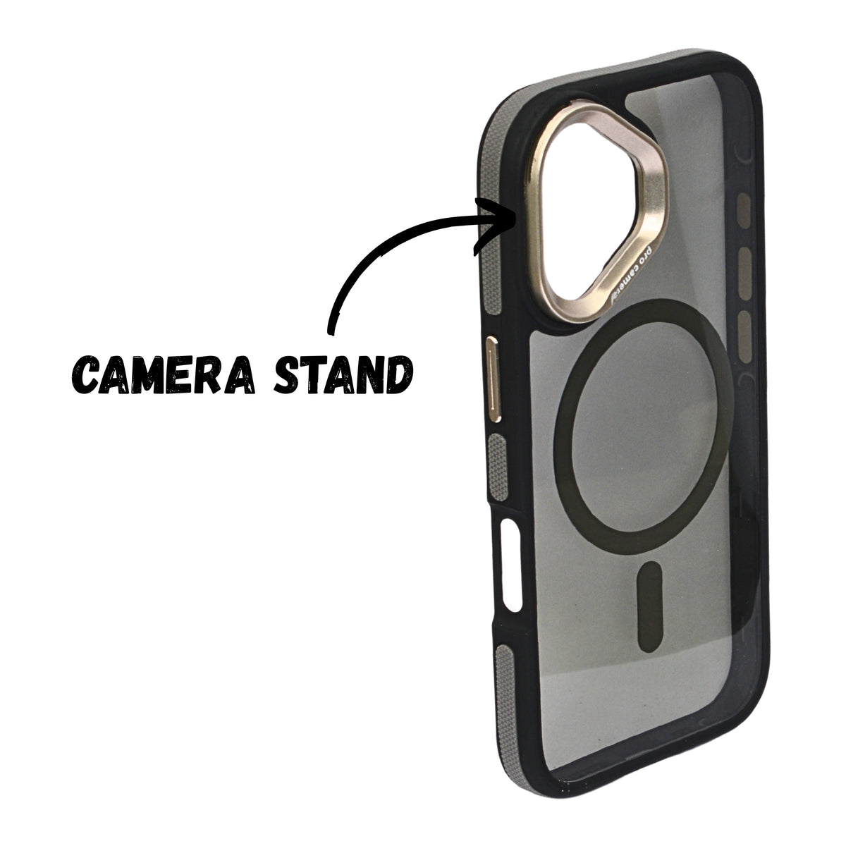 Transparent MagSafe Compatible with Metallic Camera Accent Phone Case for iPhone 16