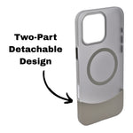 Premium Dual Tone Detachable 2-in-1 Magsafe Compatible Phone Case for iPhone 16 Pro Max