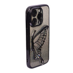 Stylish Luxury Eye Catching Butterfly Glitter Phone Case for iPhone 15 Pro