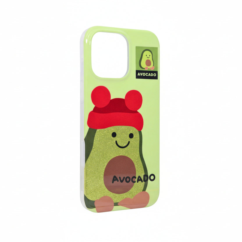 Cute Cartoon Avocado Design Soft Phone Case for iPhone 16 Pro