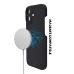 Premium Carbon Texture Slim Fit Phone Case for iPhone 17