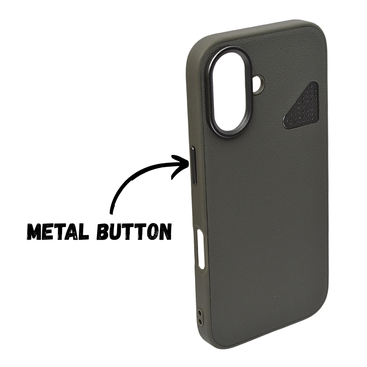 Premium Leather Heat Dissipation Protective Case for iPhone 16 Plus