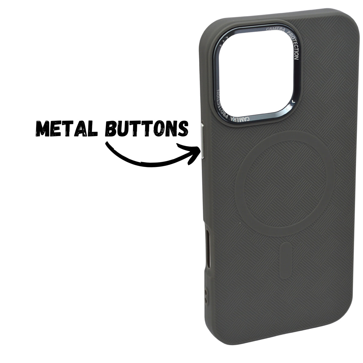 Textured Anti-Slip Silicone MagSafe Compatible Phone Case for iPhone 16 Pro Max