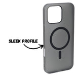 Hard Matte Transparent MagSafe Compatible Phone Case for iPhone 16 Pro