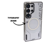 Just Fun Transparent Magsafe Protective Phone Case for Samsung S25 Ultra