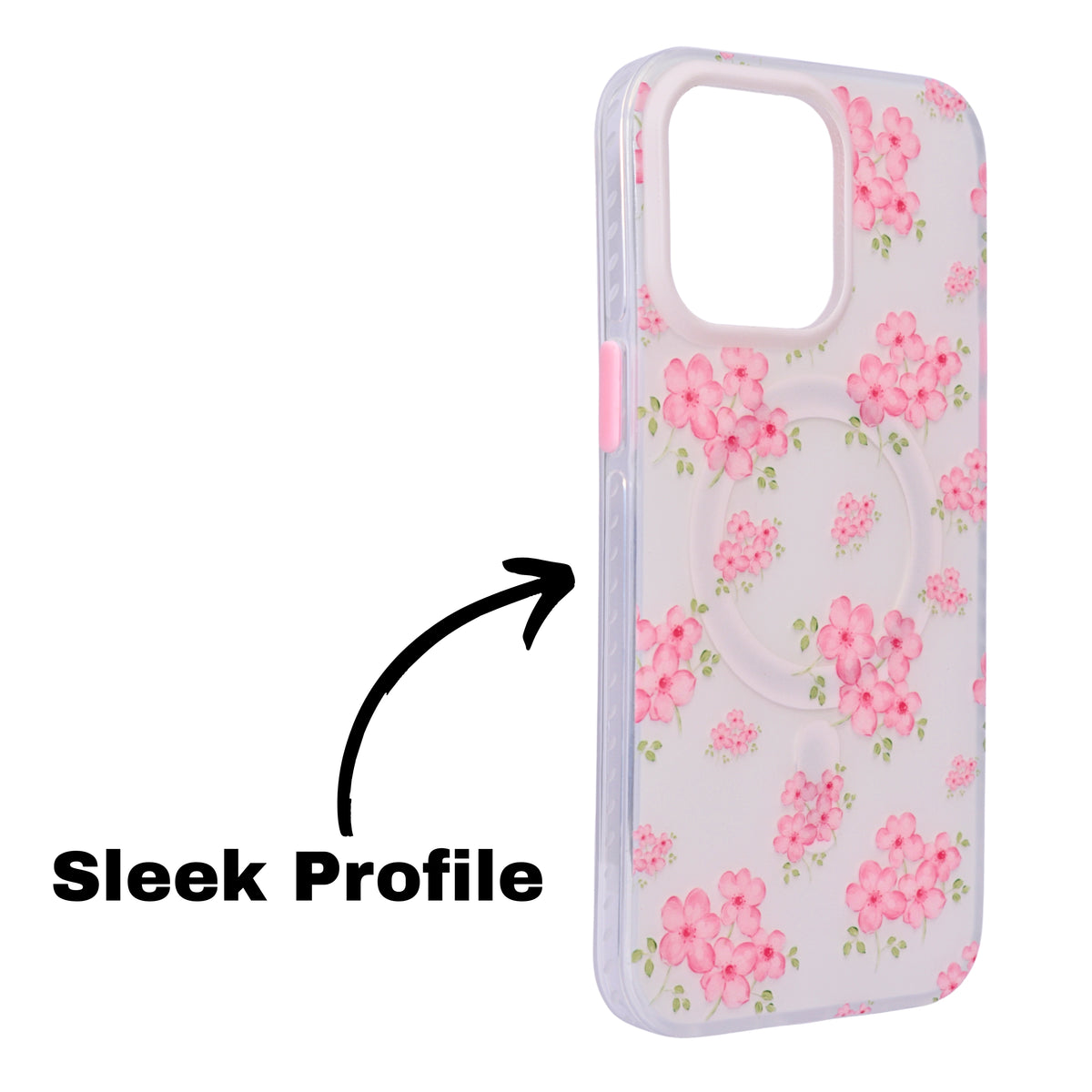 Cherry Blossom MagSafe Compatible Phone Case for iPhone 15 Pro Max