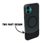 Premium Dual Tone Detachable 2-in-1 Magsafe Compatible Phone Case for iPhone 16 Plus