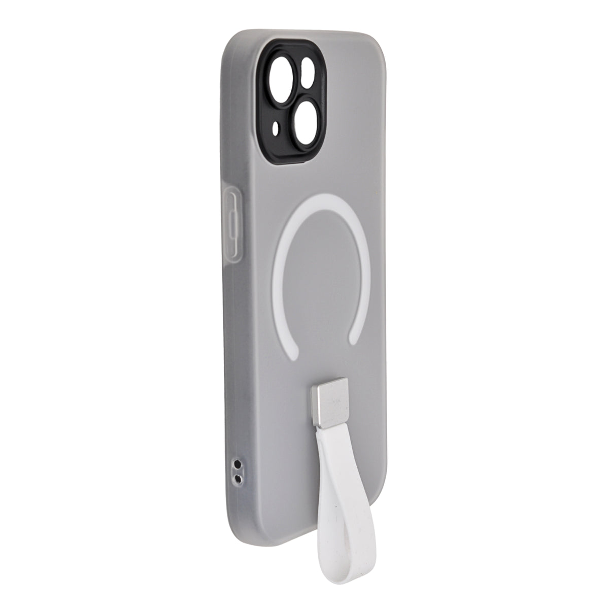 Frosty Matte with Silicone Finger Loop Phone Case for iPhone 13 / 14