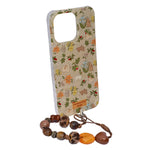 Floral Bunny Garden Design Case with Charms – for iPhone 15 Pro Max