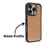 Transparent Crome Camera Ring Protective Phone Case for iPhone 16 Pro