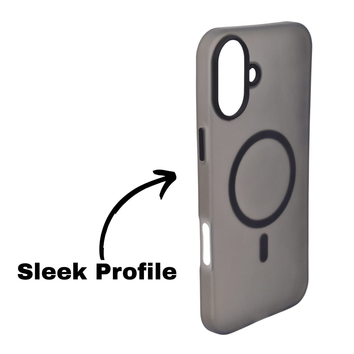 Frosted Translucent MagSafe Silicone Case for iPhone 16 Plus