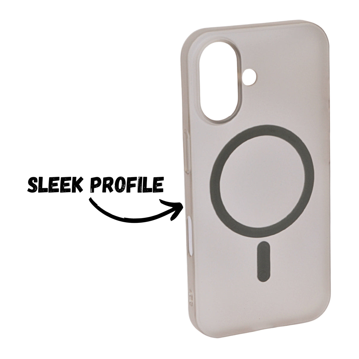 Hard Matte Transparent MagSafe Compatible Phone Case for iPhone 16 Plus