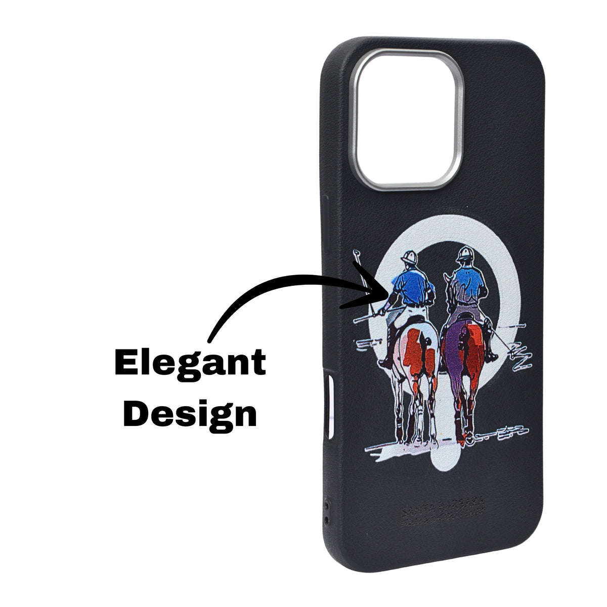 Santa Barbara Polo & Racquet Club Leather Phone Case For iPhone 16 Pro Max