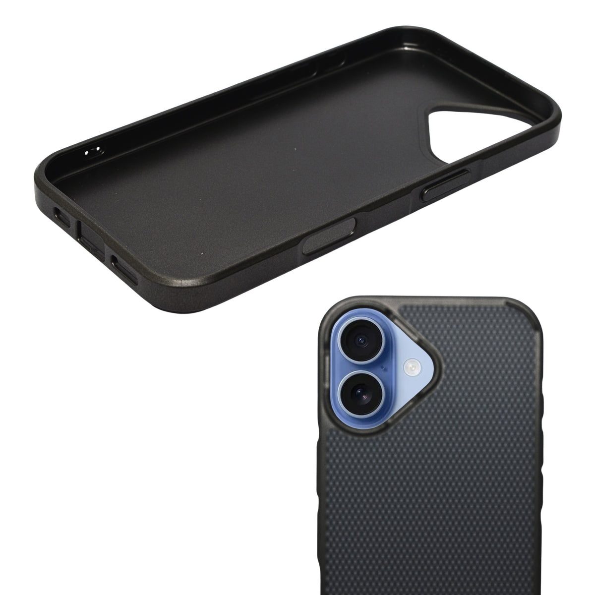 Geometric Carbon Fiber Texture Phone Case for iPhone 17
