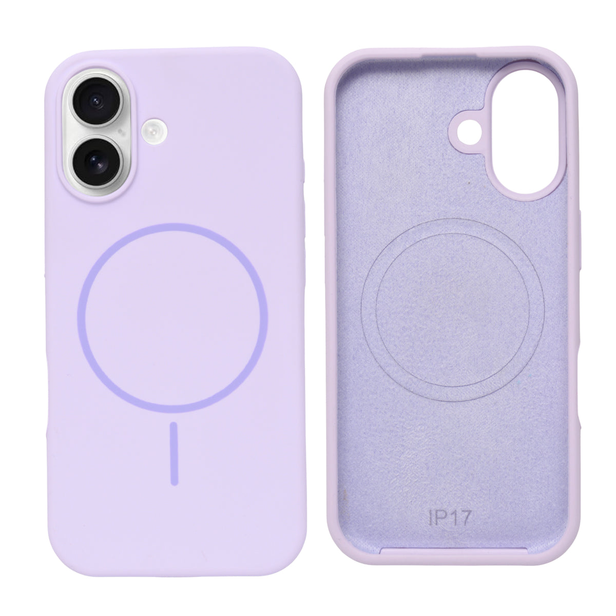 Soft Silicone with MagSafe Ring Phone Case for iPhone 17