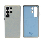 Premium Pastel Glitter Marble Finish Hard Phone Case for Samsung S25 Ultra