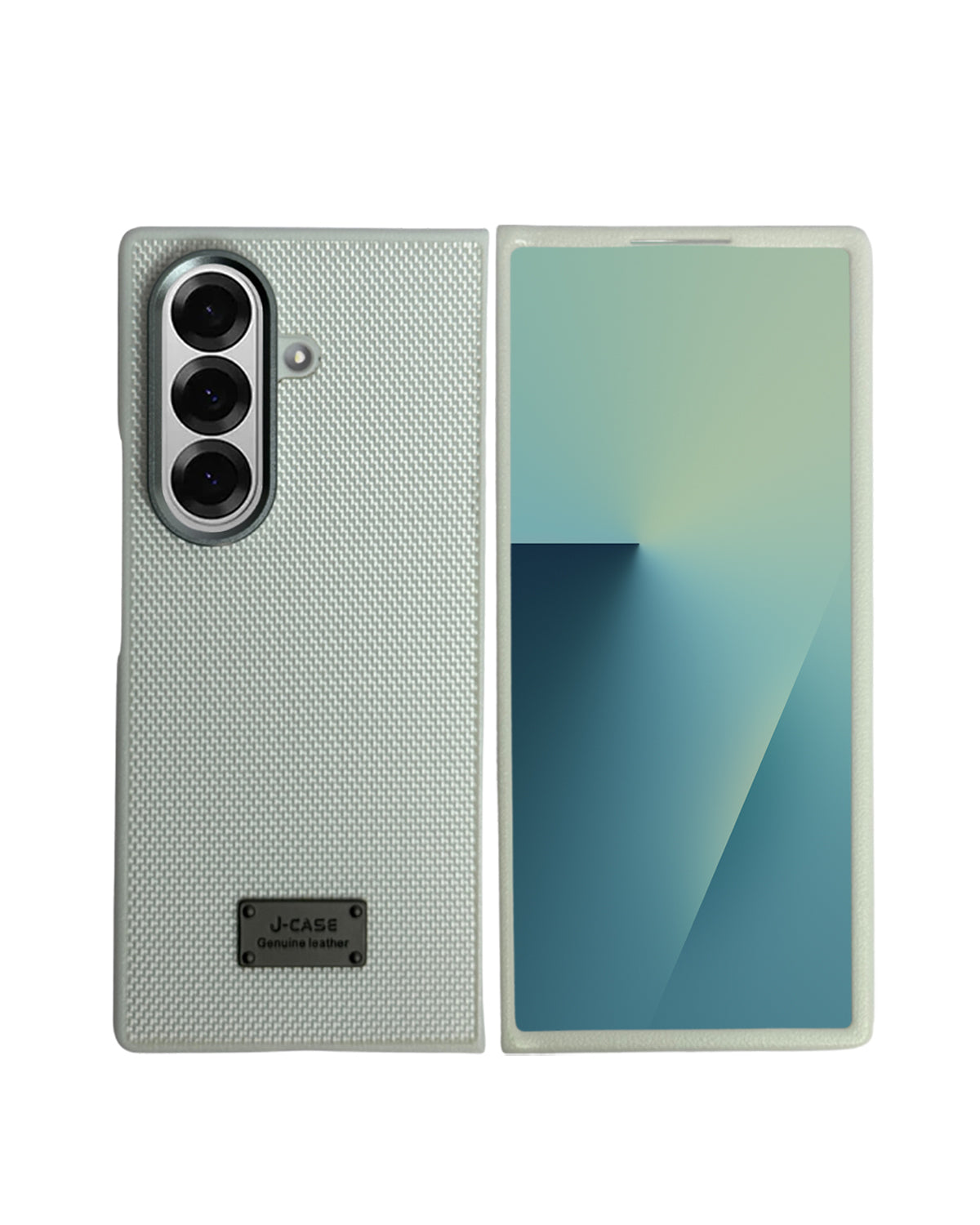 Genuine Leather Textured Back Cover for Samsung Galaxy Z Fold 7