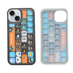 Cute 3D Cartoon Keyboard Phone Case for iPhone 15