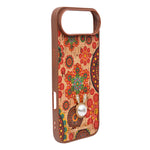 Bohemian Ethnic Print Cork Texture with Pearl Detail Phone Case for iPhone 17 Air