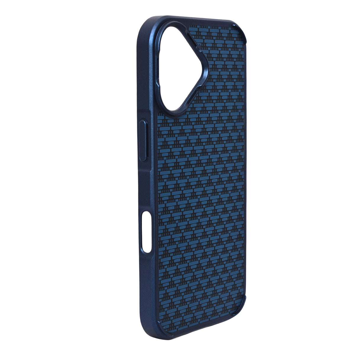 Geometric Carbon Fiber Texture Phone Case for iPhone 17