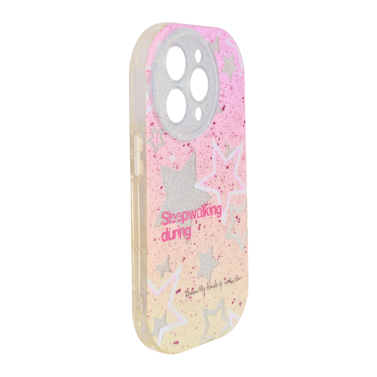 Shimmer Star Gradient With Round Camera Cut Phone Case for iPhone 14 Pro