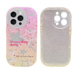 Shimmer Star Gradient With Round Camera Cut Phone Case for iPhone 14 Pro