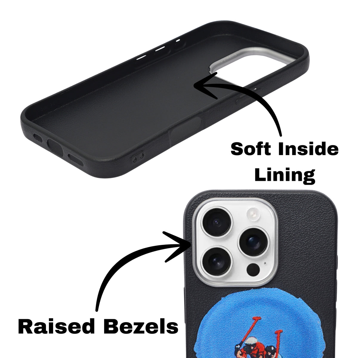 Santa Barbara Polo & Racquet Club Leather Phone Case For iPhone 16 Pro Max