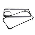 Anti-Scratch Clear Back Cover with Detachable Bumper for iPhone 13 Pro Max