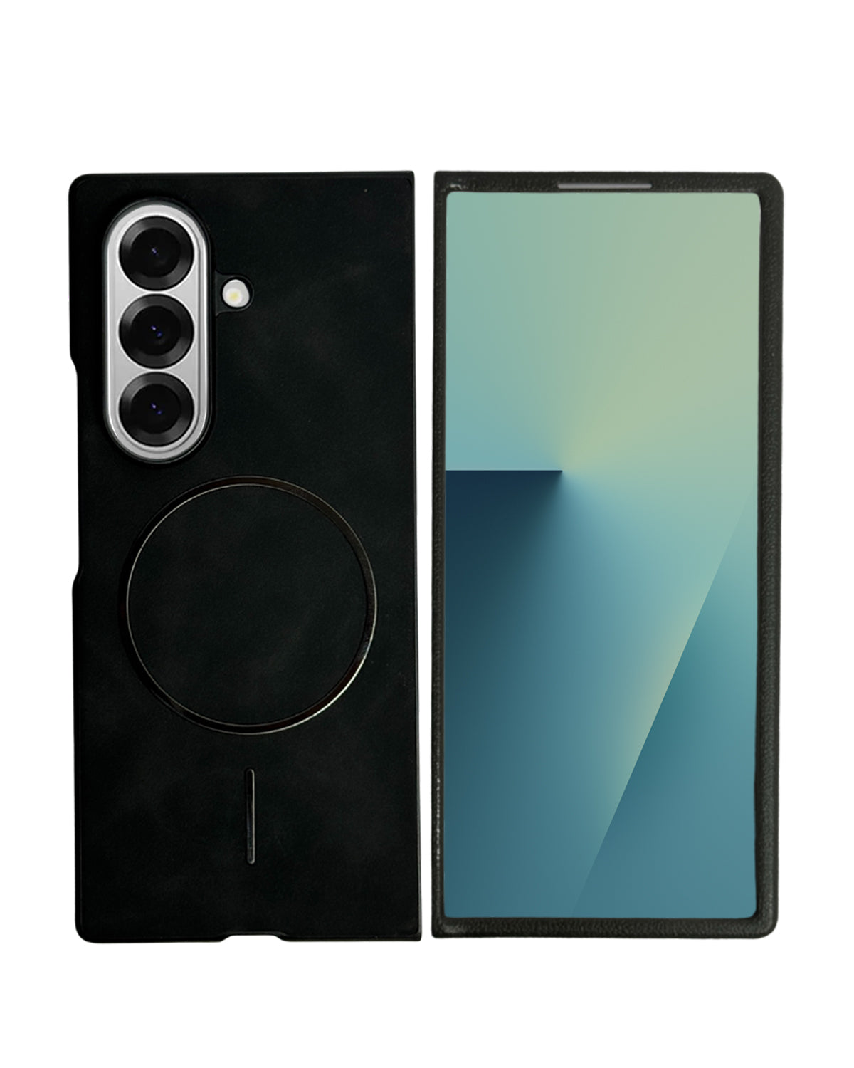 Luxury MagSafe Leather Case for Samsung Galaxy Z Fold 7 – Executive Edition with Magnetic Ring & Precision Fit