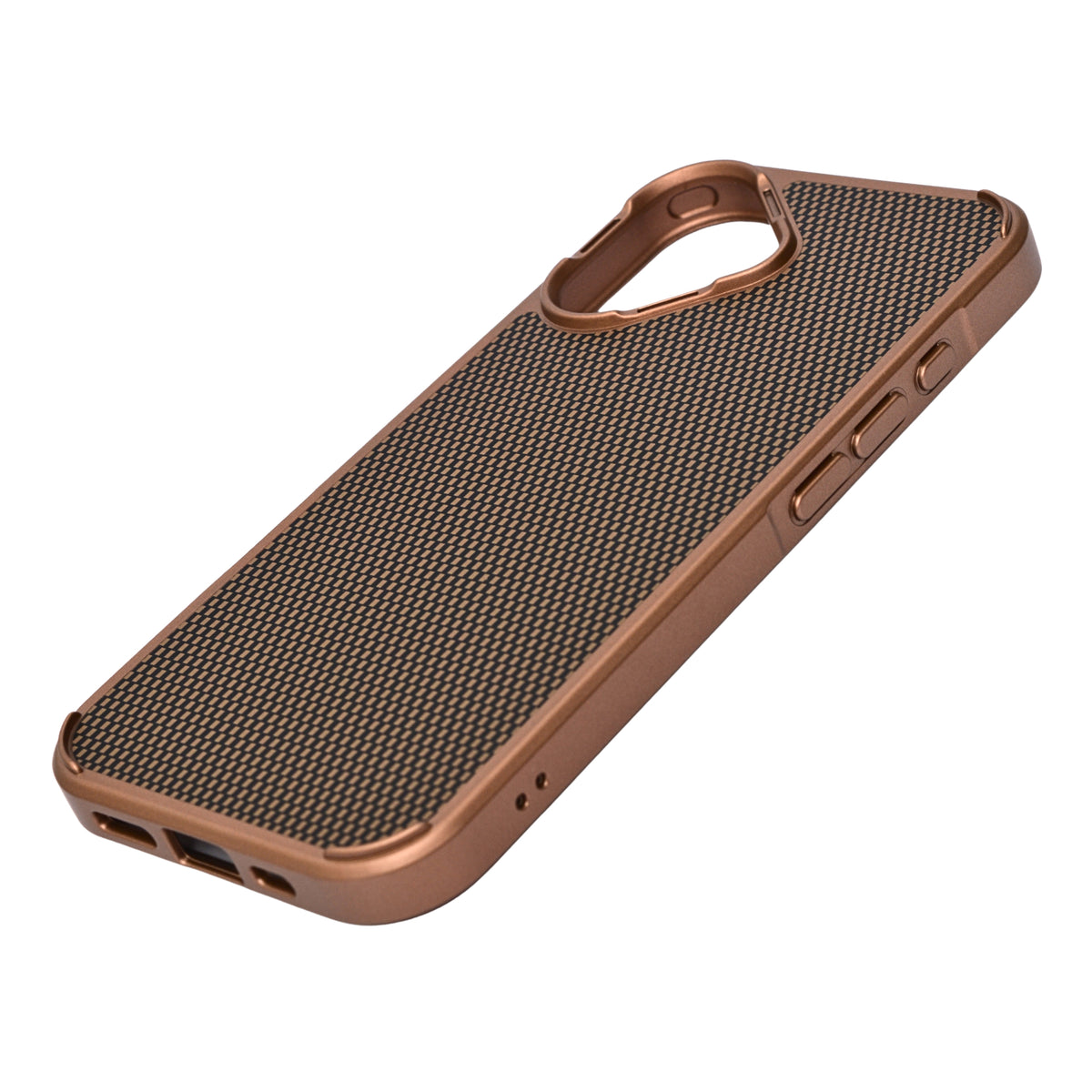 Geometric Carbon Fiber Texture Phone Case for iPhone 17