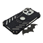 Premium Metal Bat Phone Case with Screw Detailing and Logo Cutout for iPhone 13 Pro