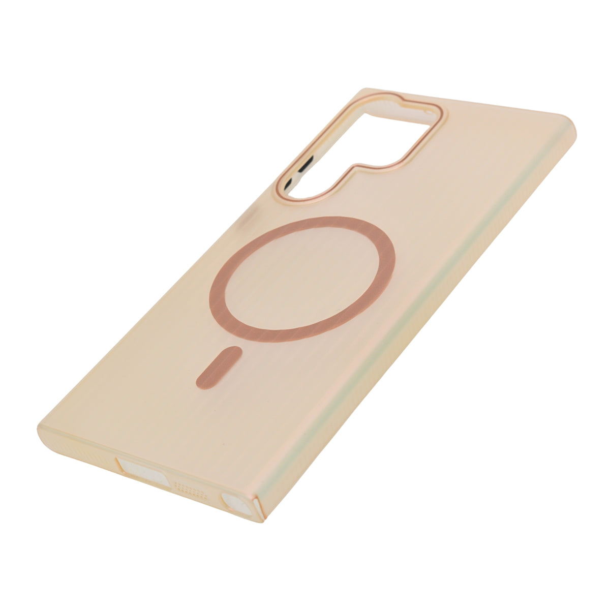 Minimalist Frosted Vertical Stripe MagSafe Case for Samsung S23 Ultra