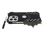 Premium Metal Bat Phone Case with Screw Detailing and Logo Cutout for iPhone 13 Pro