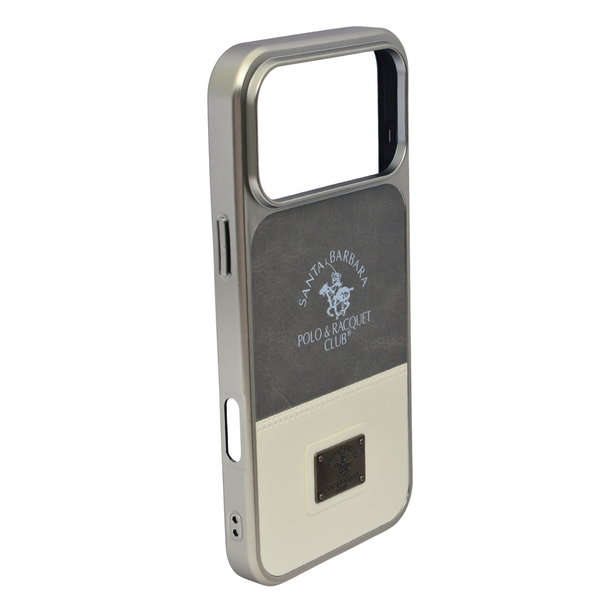 Santa Barbara Polo Club Dual Tone Leather Finish Phone Case for iPhone 17 Pro