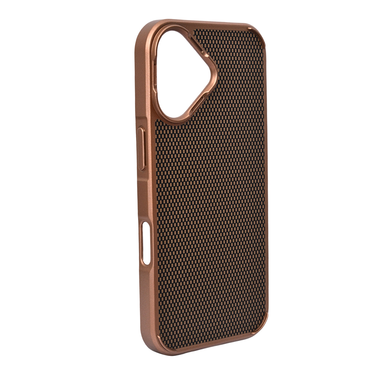 Geometric Carbon Fiber Texture Phone Case for iPhone 17