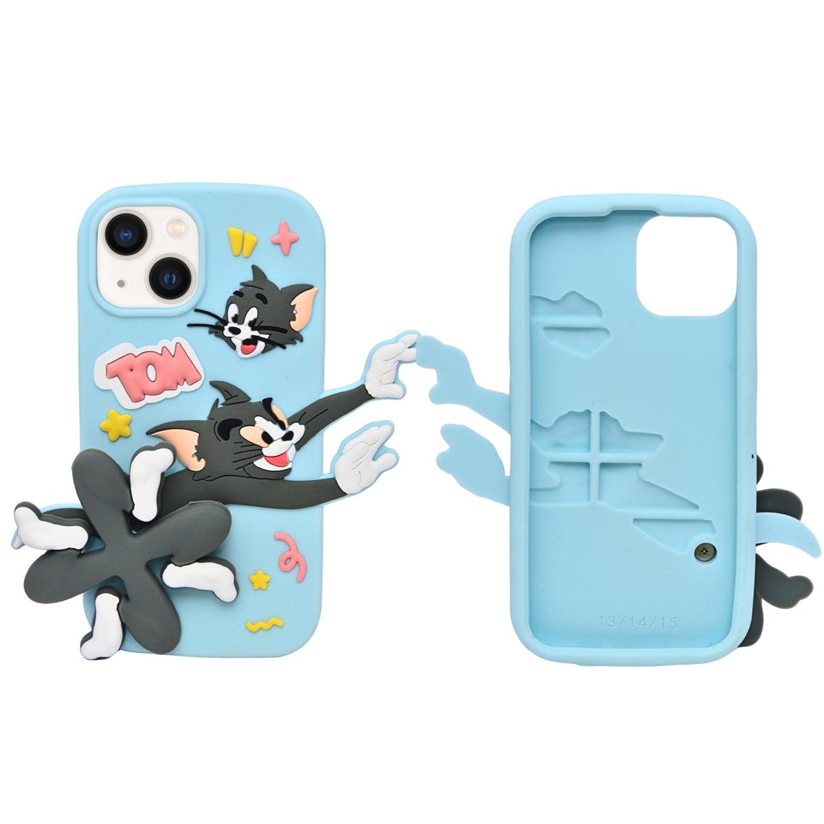 Tom Character 3D Silicone Phone Case for iPhone 13/ 14/ 15