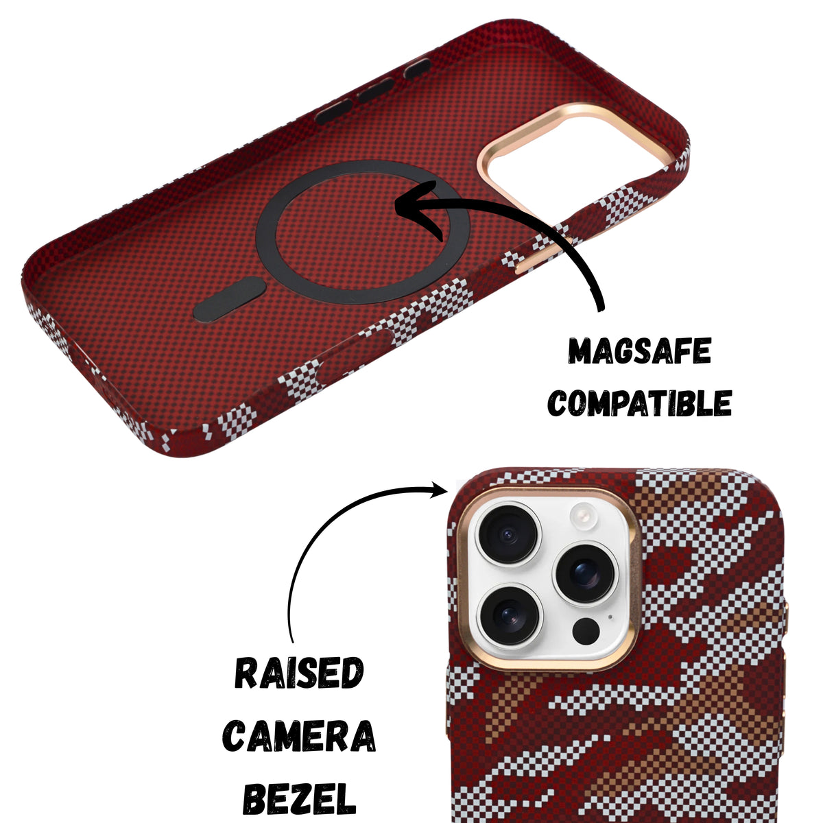 Camouflage Pixel Pattern Phone Case for iPhone 16 Pro