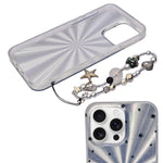 Midnight Stars Cosmic Sparkle with Beaded Wrist Strap Phone Case for iPhone 15 Pro Max