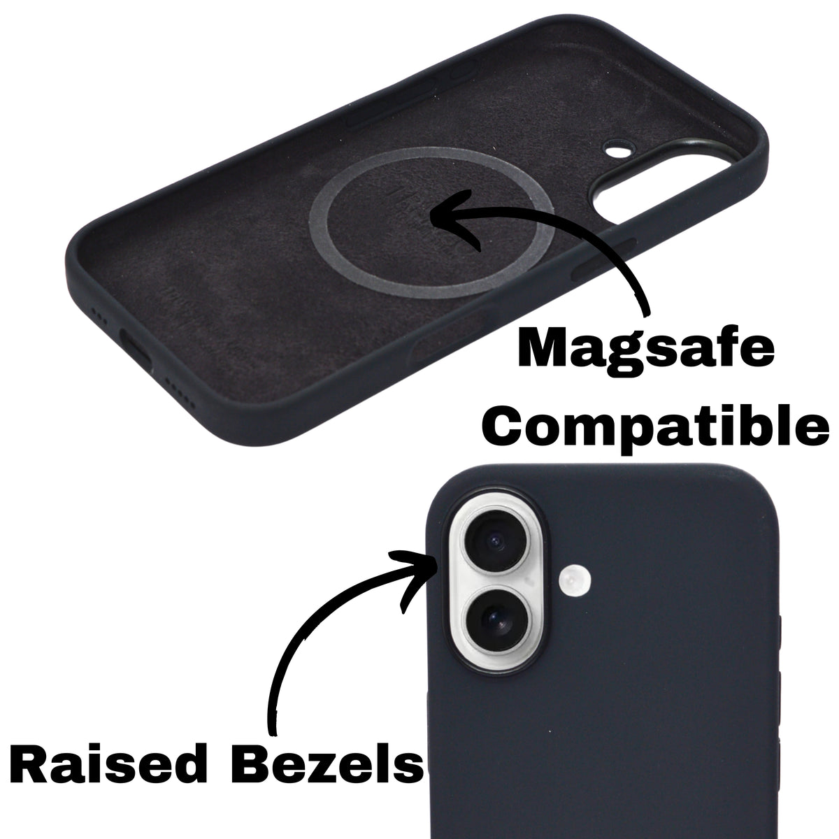 Premium Soft Silicone MagSafe Compatible Phone Case for iPhone 16