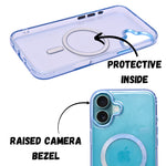 Glossy Transparent Tinted Magsafe Compatible Phone Case for iPhone 16 Plus