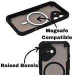 Transparent Rugged MagSafe Compatible Phone Case for iPhone 16